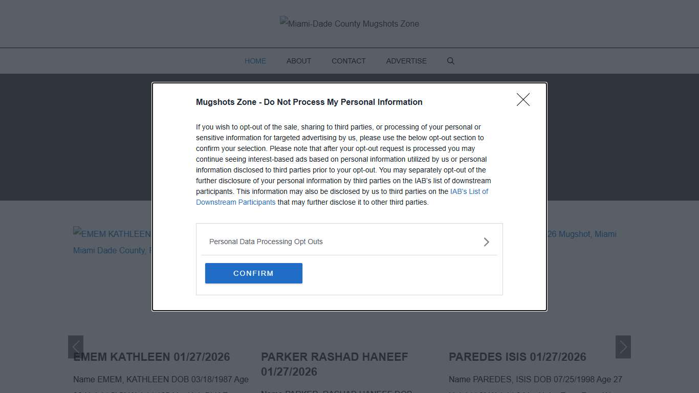 Miami-Dade County Mugshots Zone